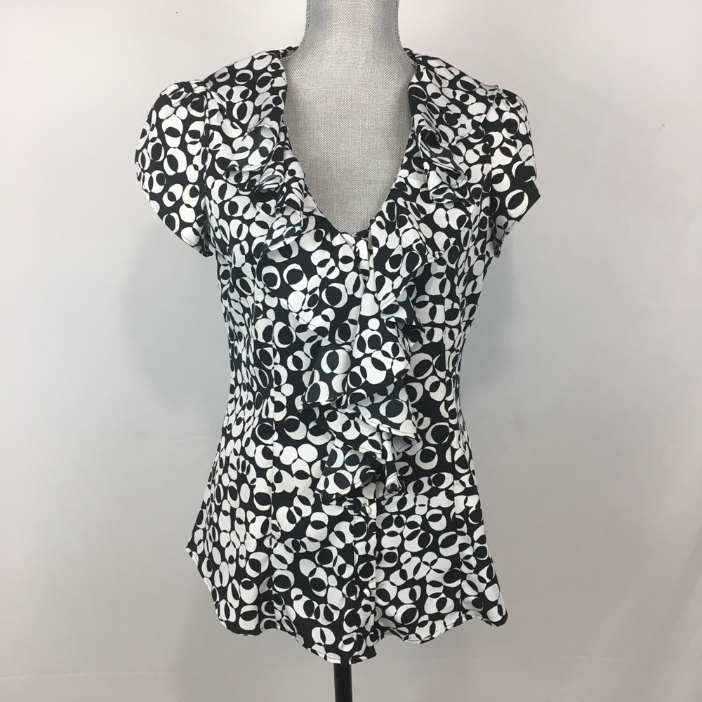 Banana Republic Blouse Button Up Short Sleeve